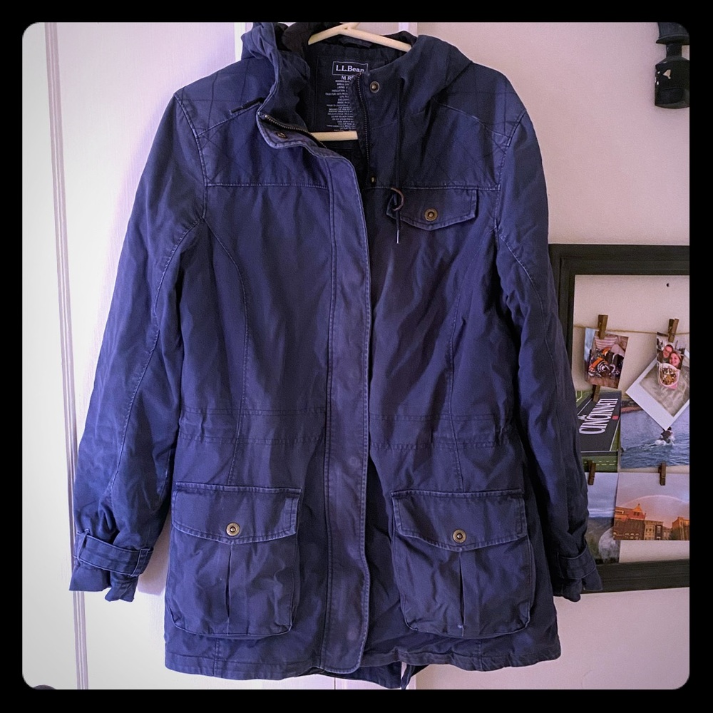 Navy Blue LL Bean Coat